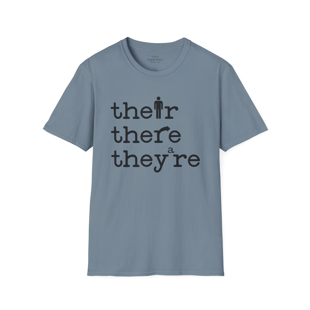 Their, There, They're Softstyle T-Shirt - Nerd Stuff