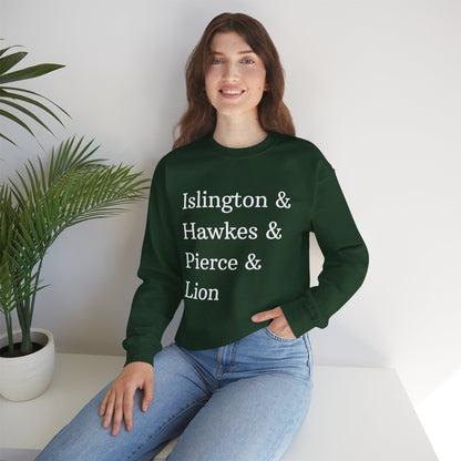 Emma M Lion Character Names Sweatshirt - Book Lovers