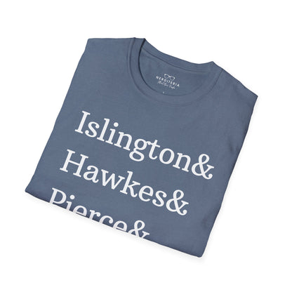 Emma M. Lion Character Names - Book Lovers Softstyle T-Shirt