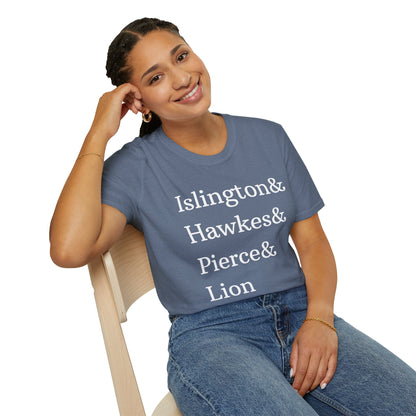 Emma M. Lion Character Names - Book Lovers Softstyle T-Shirt