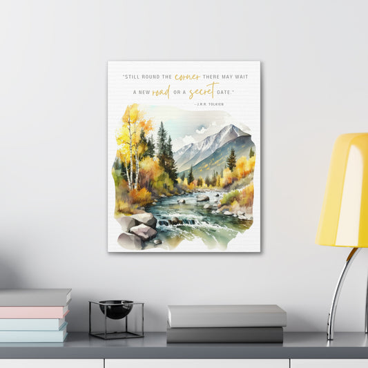 Still Round The Corner Canvas Gallery Wrap - Lord of the Rings Quote Wall Art