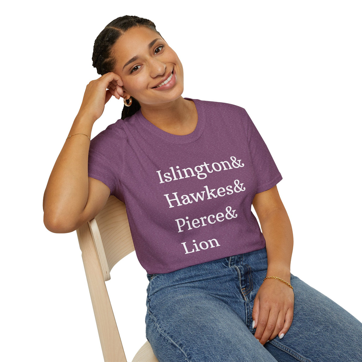 Emma M. Lion Character Names - Book Lovers Softstyle T-Shirt