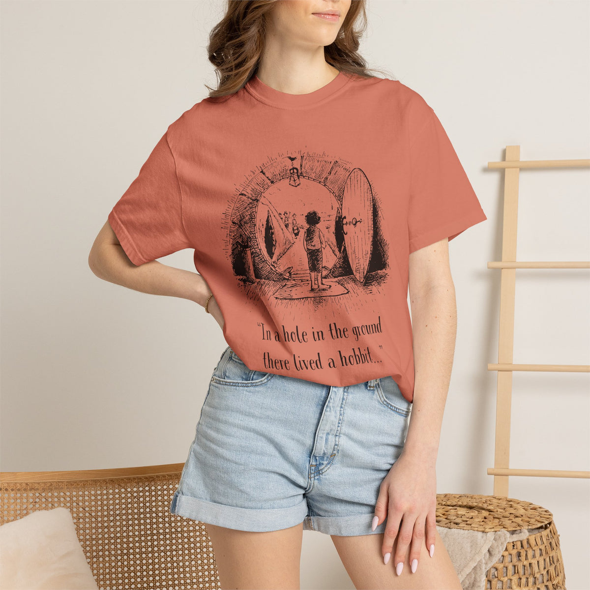 In a Hole in the Ground There Lived a Hobbit - The Lord of The Rings T-shirt