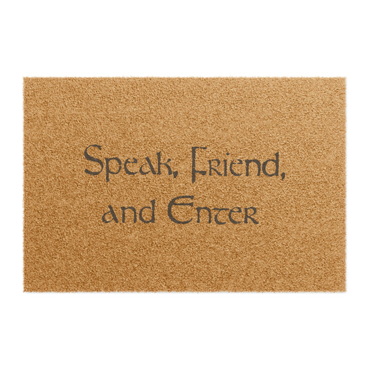 speak friend and enter doormat