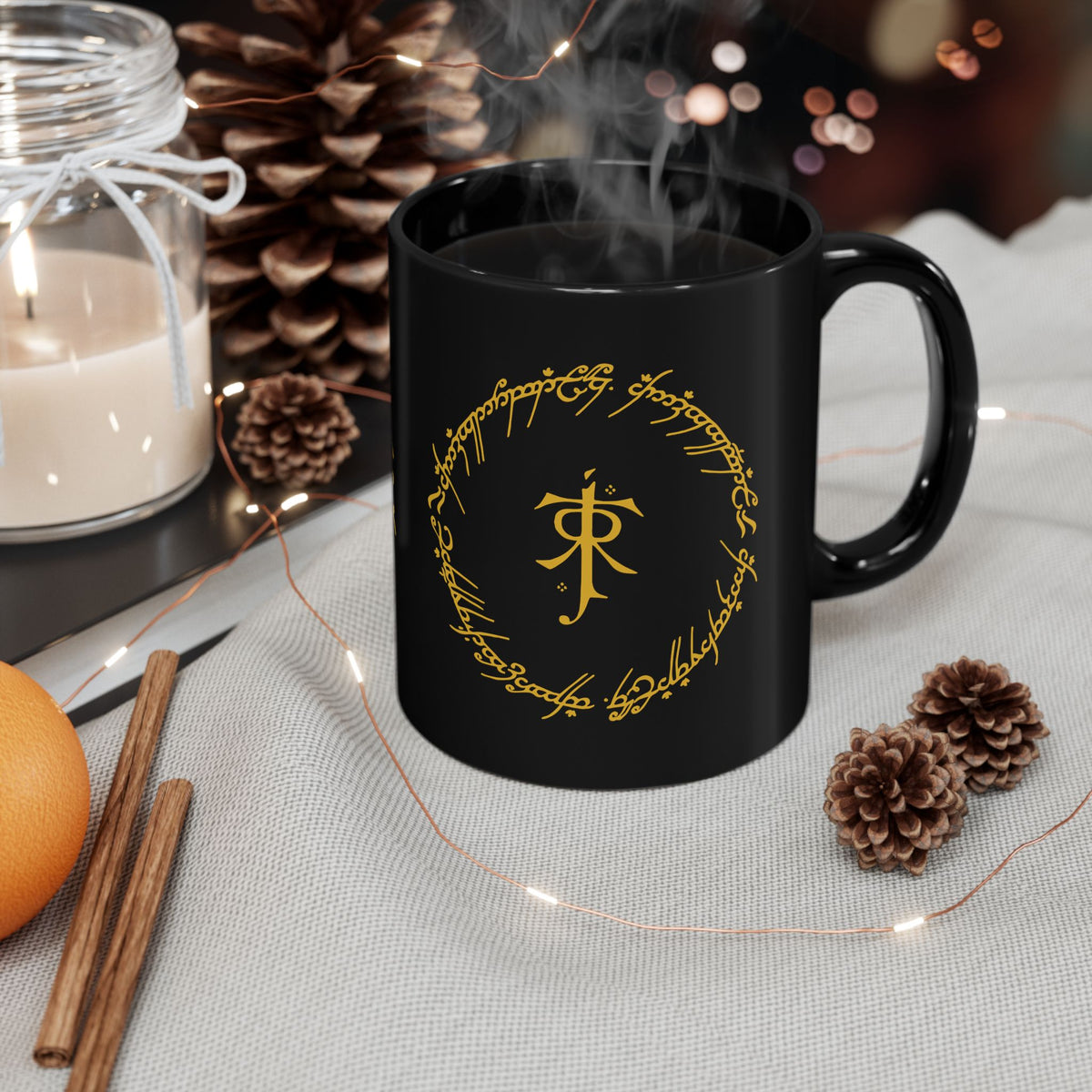 JRR Tolkien Monogram with Circle - The Lord of the Rings Coffee Mug
