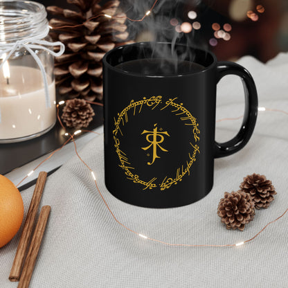 JRR Tolkien Monogram with Circle - The Lord of the Rings Coffee Mug