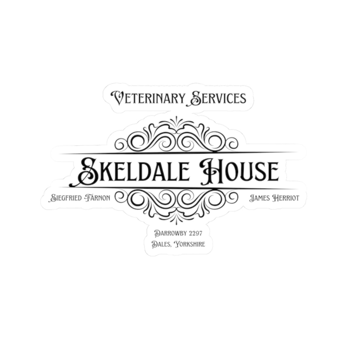 Skeldale House Vinyl Stickers - All Creatures Great and Small