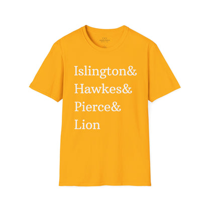 Emma M. Lion Character Names - Book Lovers Softstyle T-Shirt