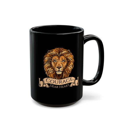 Aslan Courage Dear Heart - Chronicles of Narnia Coffee Mug