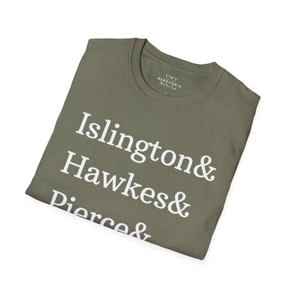 Emma M. Lion Character Names - Book Lovers Softstyle T-Shirt