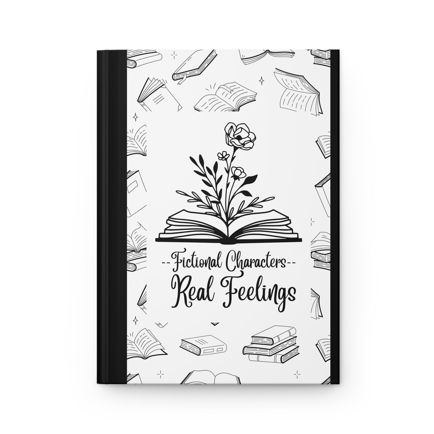 Fictional Characters Real Feelings Hardcover Journal
