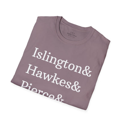 Emma M. Lion Character Names - Book Lovers Softstyle T-Shirt