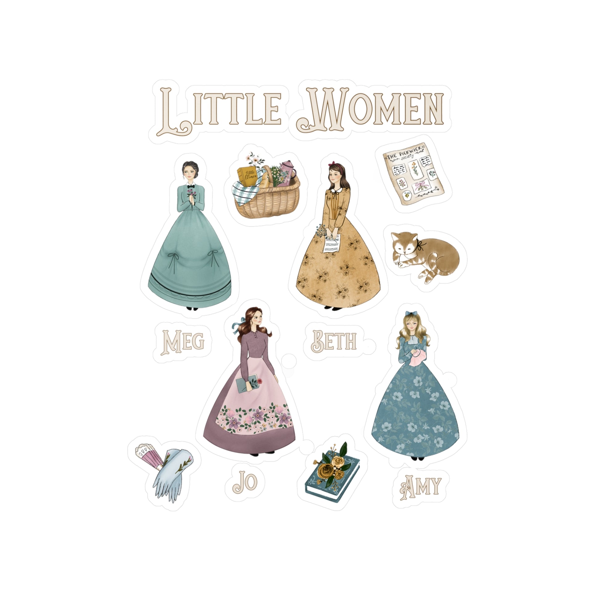 little women stickers