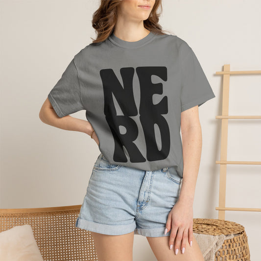 Block Letters Oversized Unisex - Nerd T-shirt