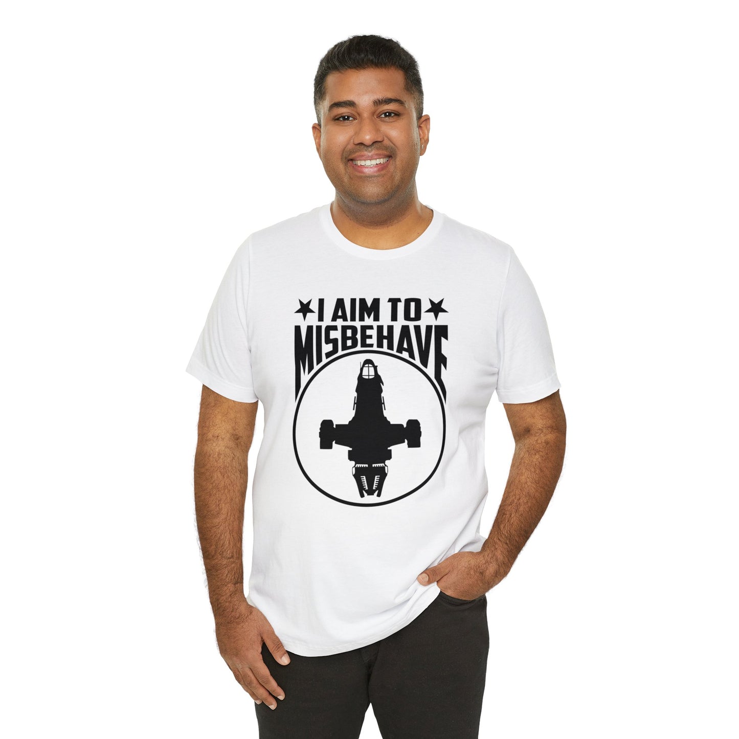 i aim to misbehave tshirt