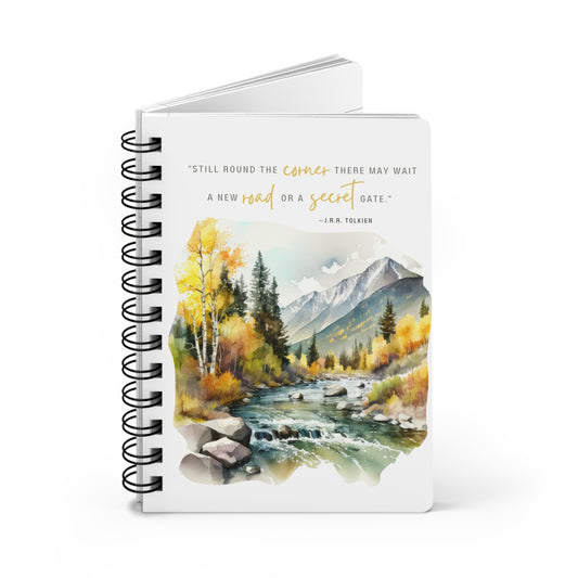 Still Round The Corner Tolkien Quote - Lord of the Rings Spiral Notebook