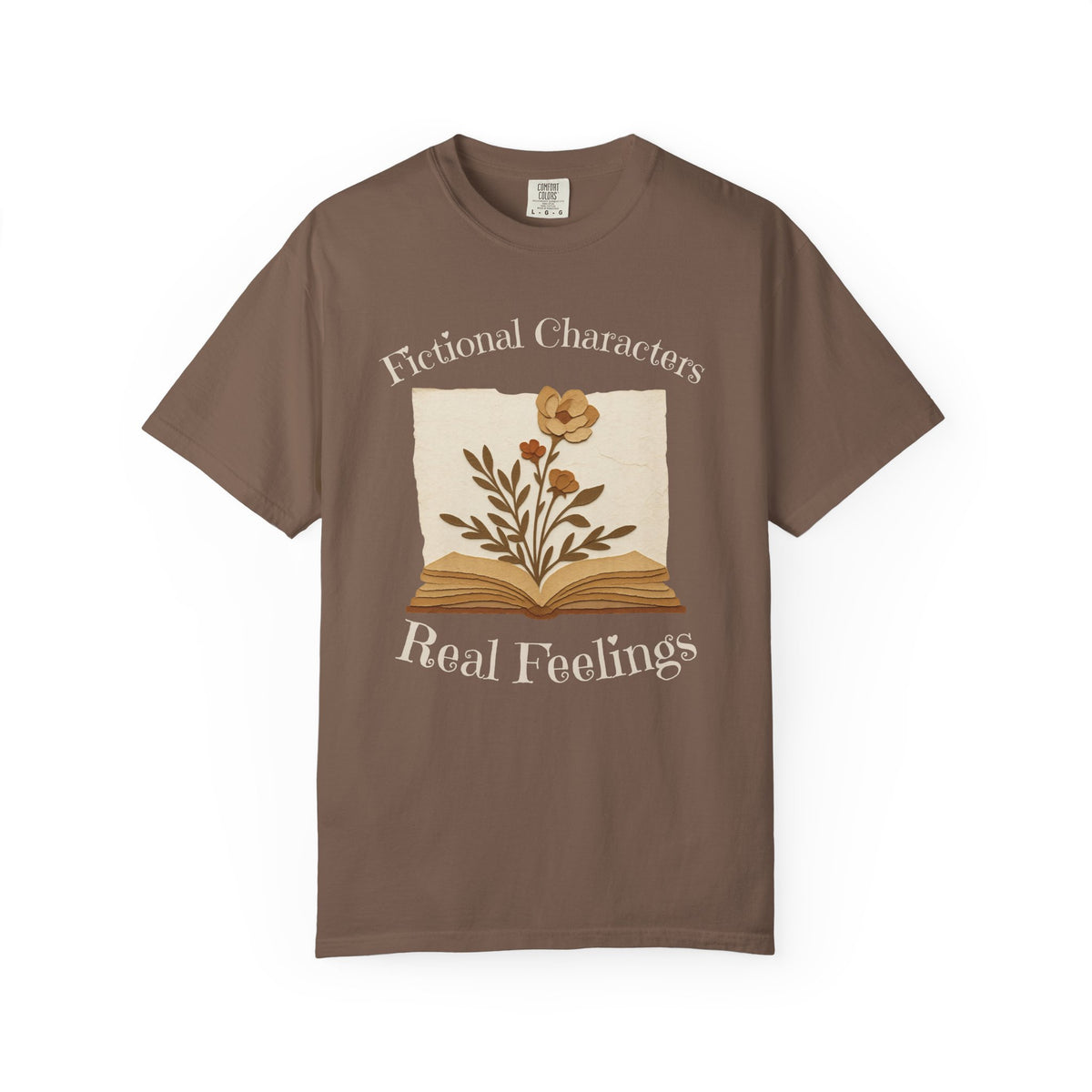 Fictional Characters Real Feelings - Book Lovers T-shirt