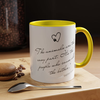 Animals Are The Easy Part - All Creatures Great and Small Coffee Mug