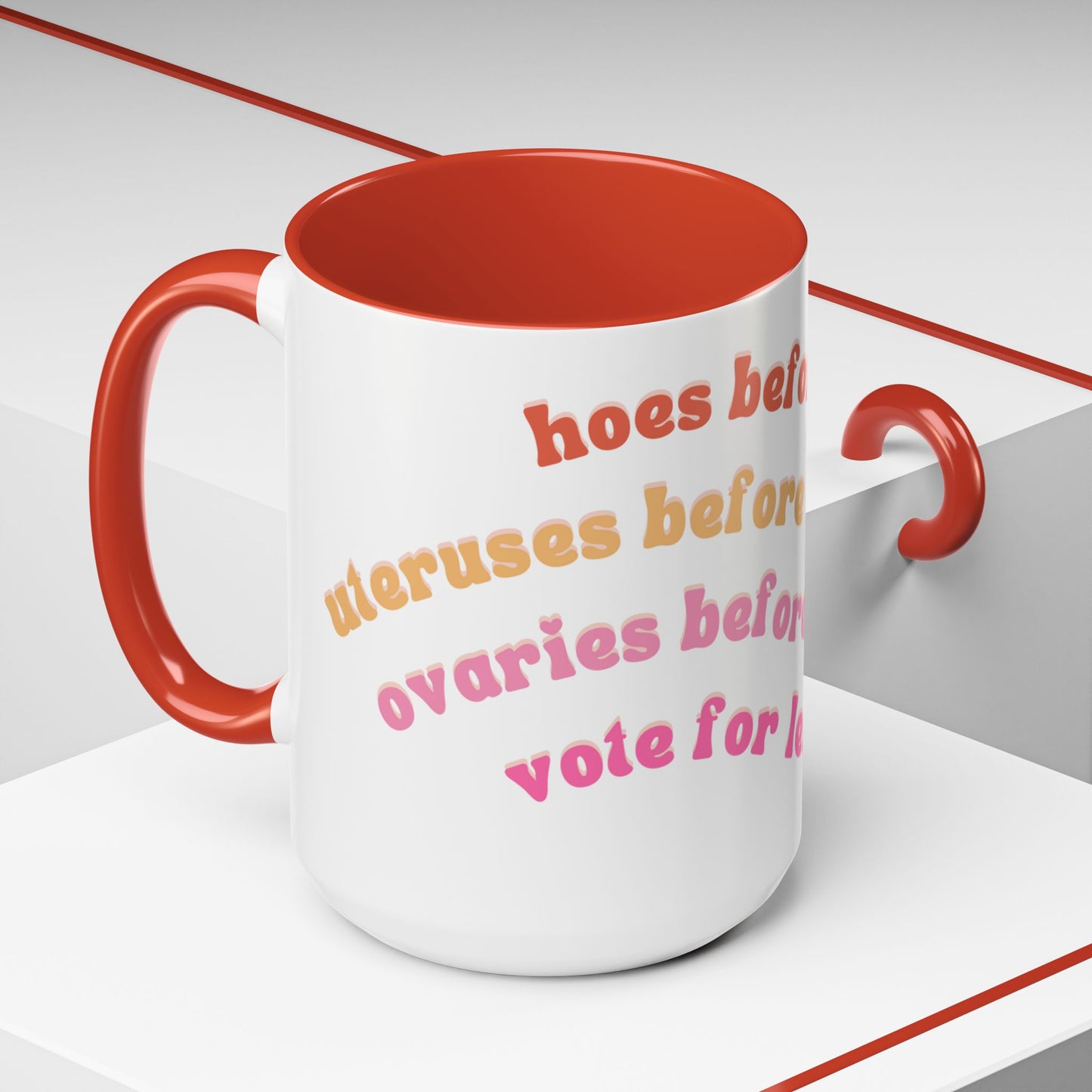 'Bros Before Hoes' Galentines - Parks and Rec Coffee Mug