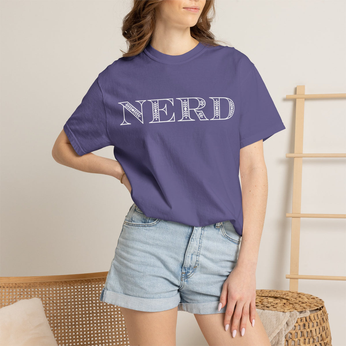 Floral Oversized Nerd T-shirt