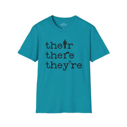 Their, There, They're Softstyle T-Shirt - Nerd Stuff