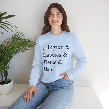 Emma M Lion Character Names Sweatshirt - Book Lovers