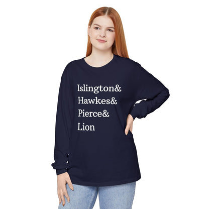 Emma M Lion Character Names - Long Sleeve T-Shirt