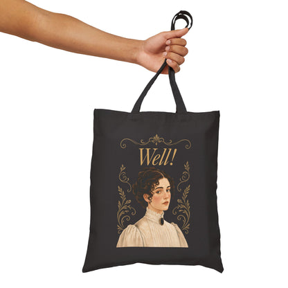 Well! - Emma M Lion Canvas Tote Bag