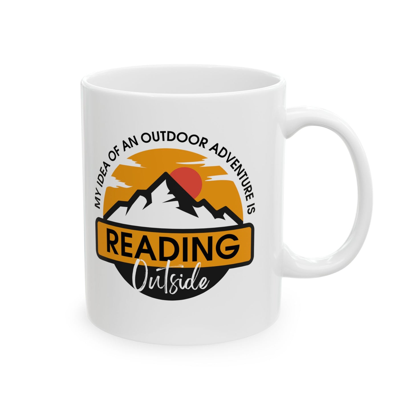Reading Outside - Book Lovers Coffee Mug