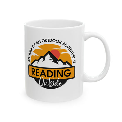 Reading Outside - Book Lovers Coffee Mug
