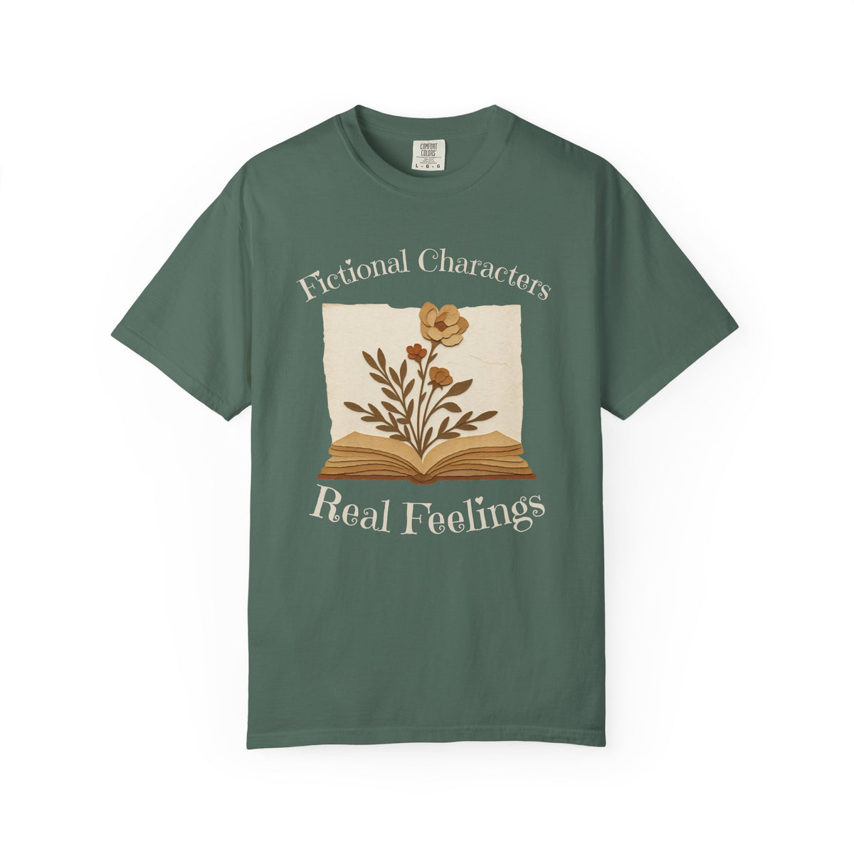 Fictional Characters Real Feelings - Book Lovers T-shirt