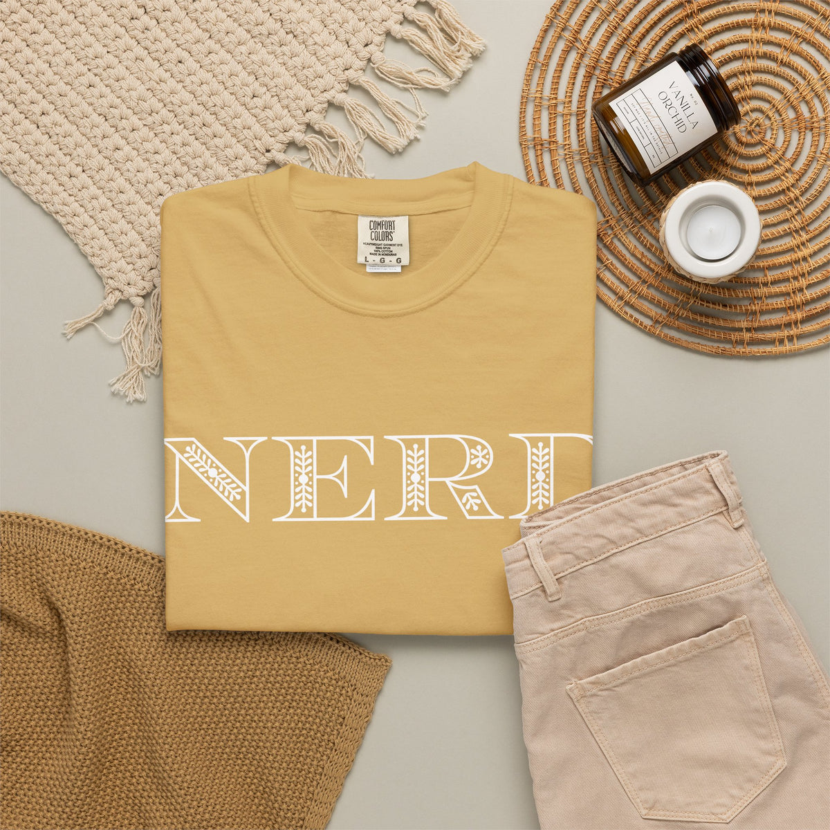 Floral Oversized Nerd T-shirt