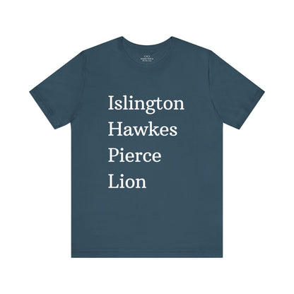 Islington Hawkes Pierce Lion (no &) Bella Canvas - Emma M Lion Shirt