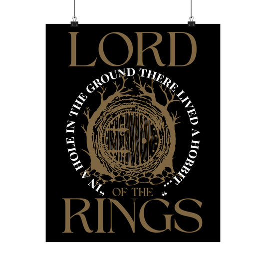 In a Hole in the Ground - Lord of the Rings Poster