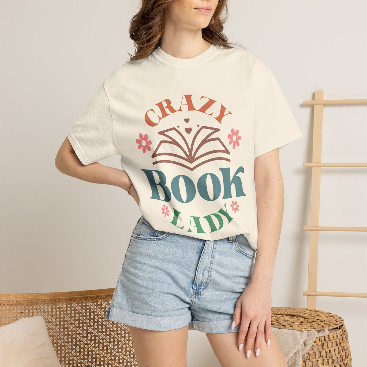 Crazy Book Lady Oversized T-shirt - Book Lovers