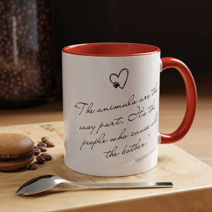 Animals Are The Easy Part - All Creatures Great and Small Coffee Mug