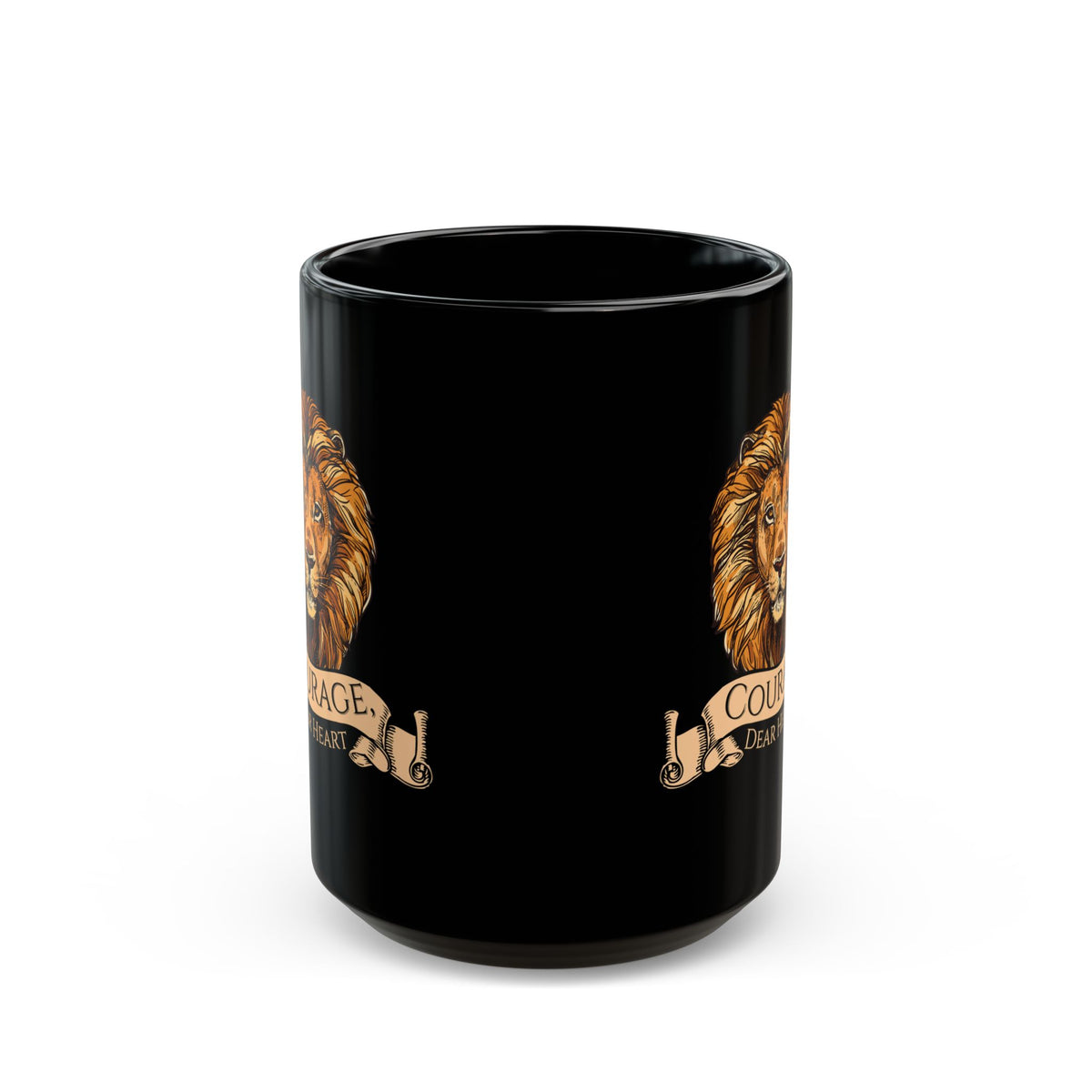 Aslan Courage Dear Heart - Chronicles of Narnia Coffee Mug