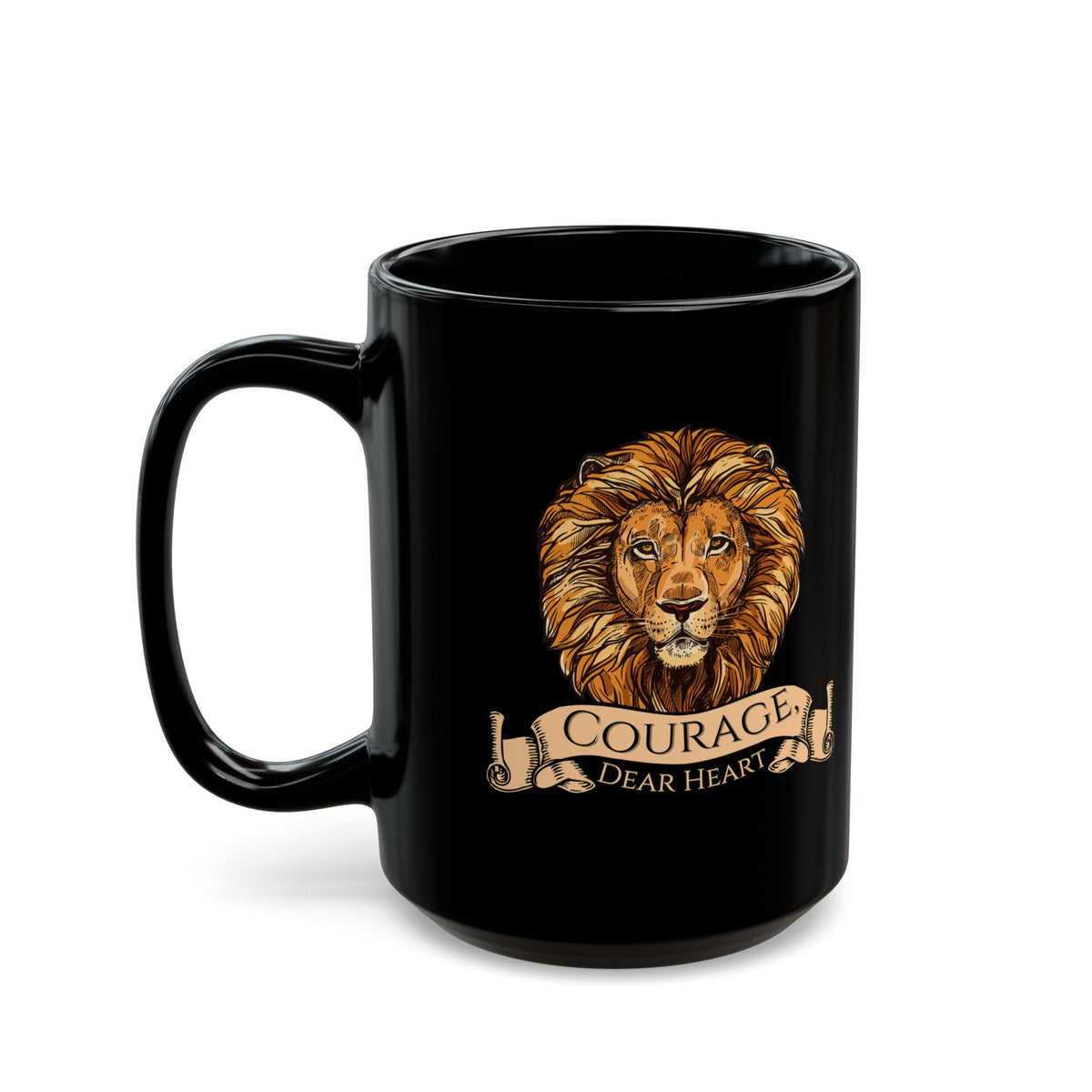 Aslan Courage Dear Heart - Chronicles of Narnia Coffee Mug