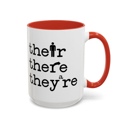 Their, There, They're Coffee Mug