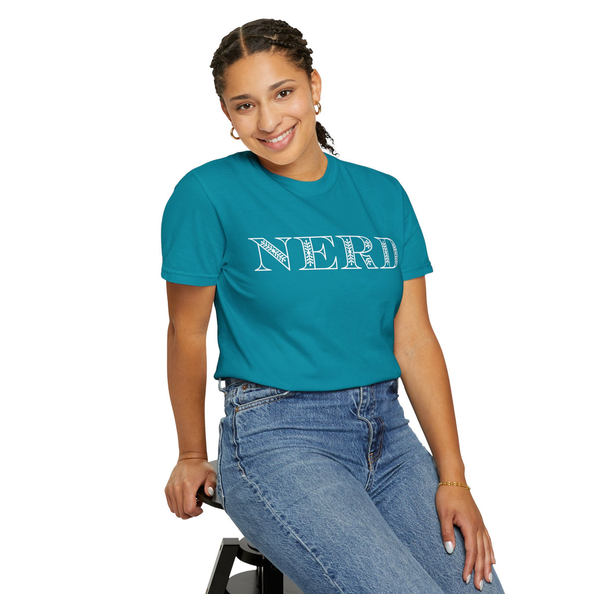 Floral Oversized Nerd T-shirt