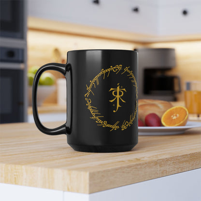 JRR Tolkien Monogram with Circle - The Lord of the Rings Coffee Mug