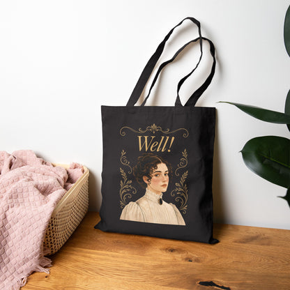 Well! - Emma M Lion Canvas Tote Bag