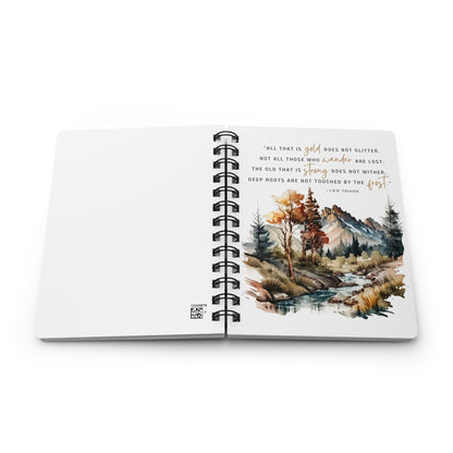 All That Is Gold Does Not Glitter Tolkien Quote - Lord of the Rings Spiral Notebook