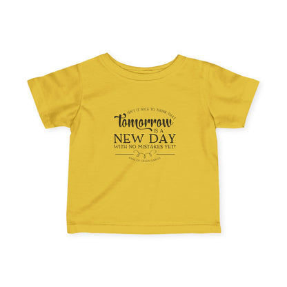 Tomorrow is a New Day - Anne of Green Gables Baby T-shirt