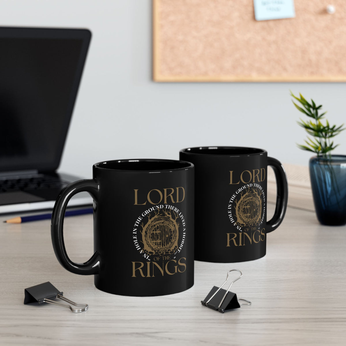 Lord of the Rings Black Coffee Mug