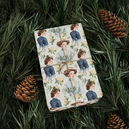 Emma M Lion Gift Wrap - Book Lovers