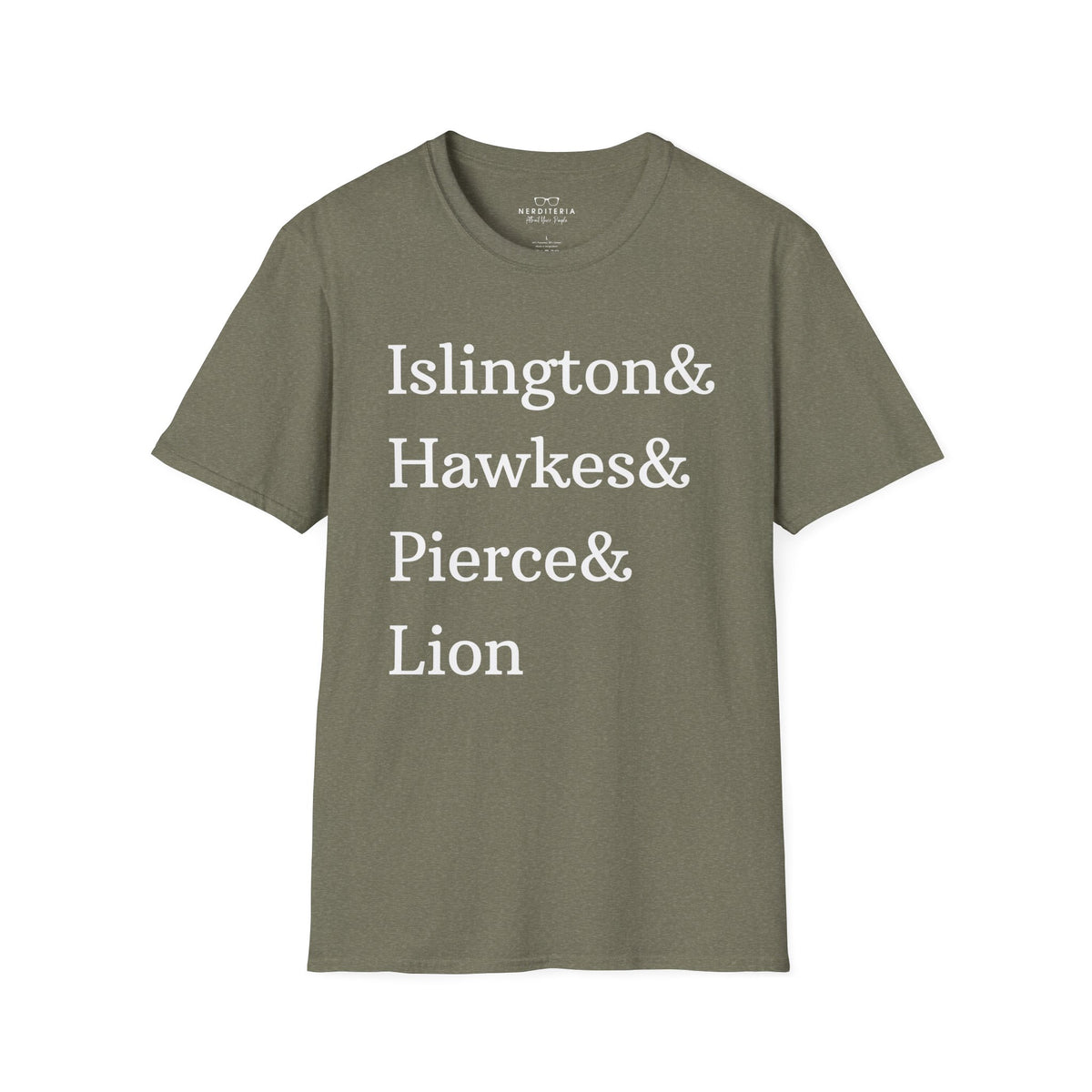 Emma M. Lion Character Names - Book Lovers Softstyle T-Shirt