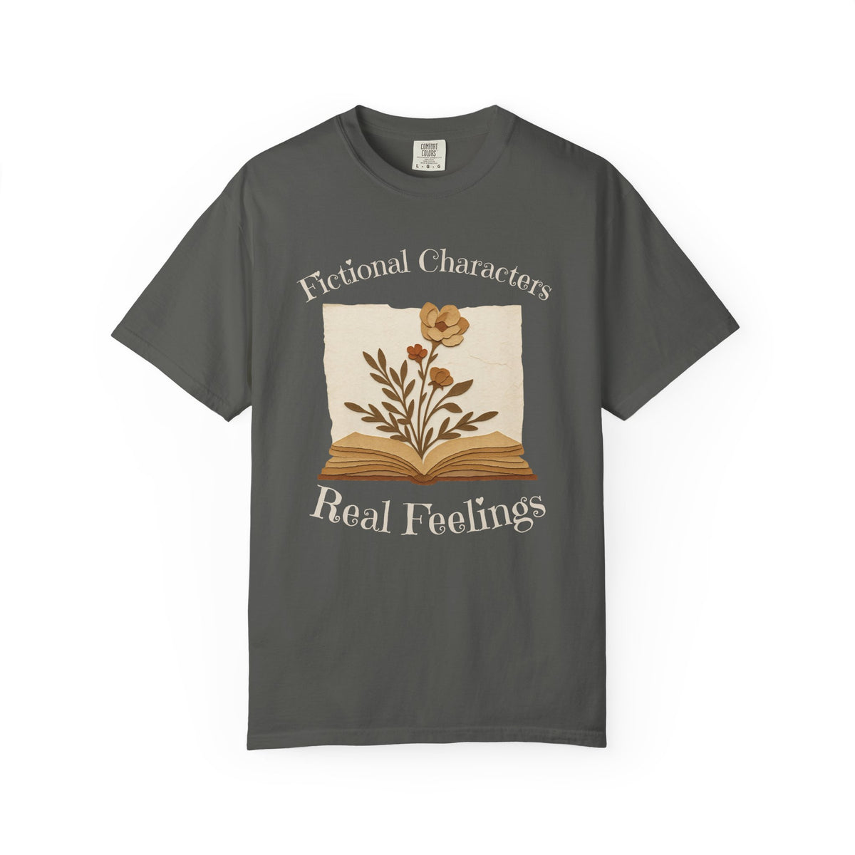 Fictional Characters Real Feelings - Book Lovers T-shirt