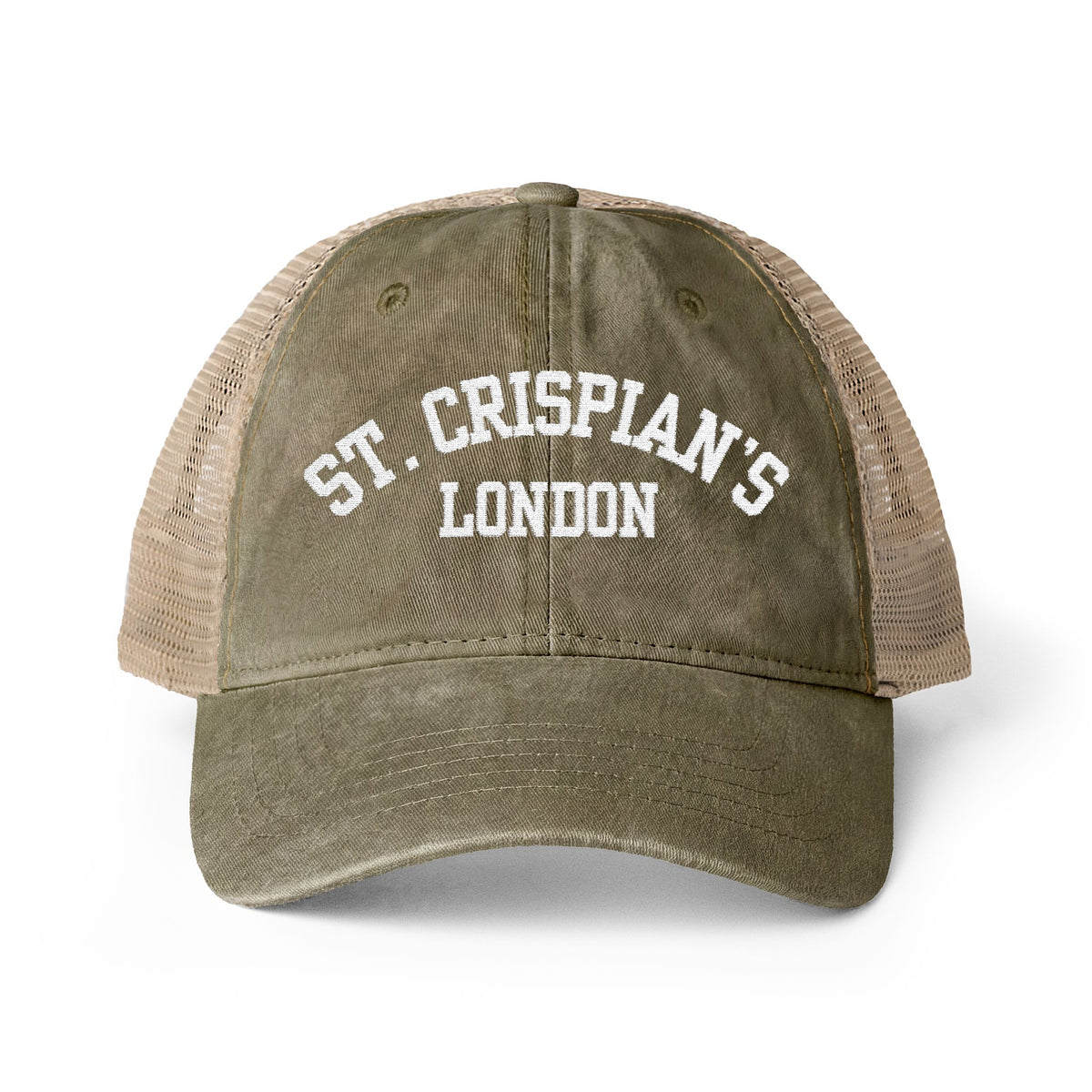 St. Crispian's Women's Washed Mesh-Back Cap - Emma M Lion Hat