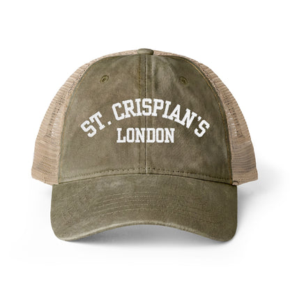St. Crispian's Women's Washed Mesh-Back Cap - Emma M Lion Hat